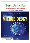 Test Bank for Fundamentals of Microbiology 12th Edition by Jeffrey C. Pommerville (9781284211757)