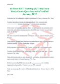 40 Hour RBT Training &lpar;32T-40&rpar; Exam Study Guide Questions with Verified Answers 2025