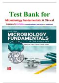 Test Bank for Microbiology Fundamentals&colon; A Clinical Approach 4th Edition by Marjorie Cowan&comma; Heidi Smith and Jennifer Lusk &lpar;9781260702439&rpar; All Chapters Complete Guide