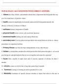 NUR 162 EXAM 1 ch1-3 QUESTIONS WITH CORRECT ANSWERS&period;&period;pdf