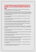 CTS ELECTRONIC FLIGHT BAG &lpar;EFB&rpar; EXAM WITH ALL CORRECT & 100&percnt; VERIFIED ANSWERS&vert;UPDATED TO PASS
