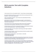 RICA practice Test with Complete Solutions