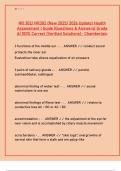 NR 302 Health Assessment I Guide&colon; Complete Exam Review with 100&percnt; Verified Q&A &lpar;2025&sol;2026 Update&rpar;