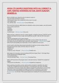 AVIXA CTS SAMPLE QUESTIONS WITH ALL CORRECT & 100&percnt; VERIFIED ANSWERS&vert;ACTUAL EXAM&vert;ALREADY GRADED A&plus;