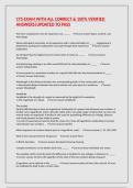 CTS EXAM WITH ALL CORRECT & 100&percnt; VERIFIED ANSWERS&vert;UPDATED TO PASS