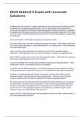 RICA Subtest 3 Exam with Accurate Solutions