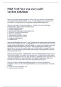 RICA Test Prep Questions with Verified Solutions