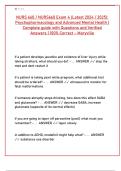 NURS 660 Exam 4 Psychopharmacology & Advanced Mental Health &vert; Complete Guide with Verified Answers