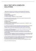 RICA TEST WITH COMPLETE SOLUTIONS