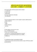 APK EXAM STUDY QUESTIONS AND 100&percnt; CORRECT ANSWERS