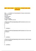 INSY 3305 EXAM 1 CHAPTER 4 QUESTIONS AND ANSWERS