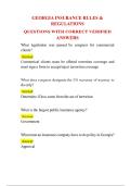 GEORGIA INSURANCE RULES & REGULATIONS