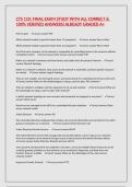CTS 110&colon; FINAL EXAM STUDY WITH ALL CORRECT & 100&percnt; VERIFIED ANSWERS&vert;ALREADY GRADED A&plus;
