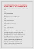 AVIXA CTS-D CERTIFICATION SAMPLE QUESTIONS WITH ALL CORRECT & 100&percnt; VERIFIED ANSWERS
