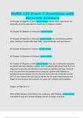NURS 122 Exam 3 Questions with Accurate Answers