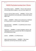 NSG552 Psychopharmacology Exam 1 Review &ndash; Key Terms&comma; Side Effects&comma; & Treatment Guidelines