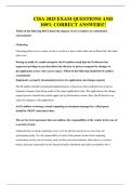 CISA 2025 EXAM QUESTIONS AND 100&percnt; CORRECT ANSWERS
