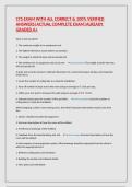 CTS EXAM WITH ALL CORRECT & 100&percnt; VERIFIED ANSWERS&vert;ACTUAL COMPLETE EXAM&vert;ALREADY GRADED A&plus;
