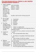 CTS EXAM REVIEW WITH ALL CORRECT & 100&percnt; VERIFIED ANSWERS&vert;ALREADY GRADED A&plus;
