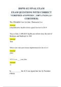 HSPM 412 FINAL EXAM