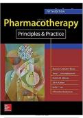 TEST BANK for Pharmacotherapy Principles and Practice 5th Edition Chisholm-Burns Test Bank&period; ALL 102 CHAPTERS &lpar;Complete Download&rpar;&period; 344 Pages&period;