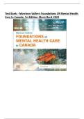 Test Bank - Morrison-Valfre&rsquo;s Foundations of Mental Health Care in Canada&comma; 1st Edition &lpar;Boris Bard-2022&rpar;&comma; Newest Edition