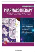 TEST BANK for Pharmacotherapy Principles and Practice 6th Edition Chisholm-Burns Test Bank&period; ALL 102 CHAPTERS COVERED Complete Guide ISBN NO&colon;9781260460278 Graded A&plus;&period;