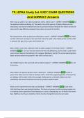 TX LCPAA Study Set 4 KEY EXAM QUESTIONS  And CORRECT Answers