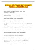 2A MASS HOISTING QUESTIONS WITH CORRECT ANSWERS 2025