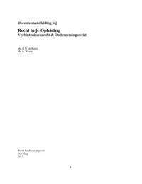 Verbintenissenrecht&Ondernemingsrecht antwoorden boek