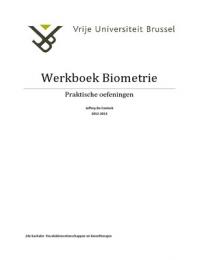 Werkboek Biometrie