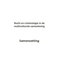 Recht en Criminologie in de Multiculturele Samenleving