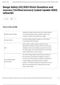 Range Safety OIC&sol;RSO EXAM Questions and Answers &lpar;Verified Answers&rpar; &lpar;Latest Update 2025&rpar; UPDATE&excl;&excl;