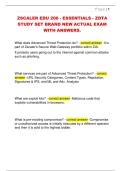 ZSCALER EDU 200 - ESSENTIALS - ZDTA  STUDY SET BRAND NEW ACTUAL EXAM  WITH ANSWERS.