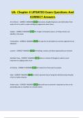 UA- Chapter 4 UPDATED Exam Questions And  CORRECT Answers