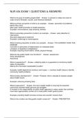 NUR 404 EXAM 1 QUESTIONS & ANSWERS