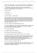 NUR 404 OB EXAM 1 NCLEX QUESTION & ANSWERS