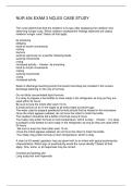 NUR 404 EXAM 3 NCLEX CASE STUDY