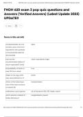 FNDH 620 exam 3 pop quiz questions and Answers &lpar;Verified Answers&rpar; &lpar;Latest Update 2025&rpar; UPDATE&excl;&excl;