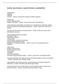 NURS 404 EXAM 4 QUESTIONS & ANSWERS