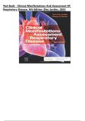 Test Bank - Clinical Manifestations and Assessment of Respiratory Disease&comma; 9th Edition &lpar;Des Jardins&comma; 2025&rpar;&comma; Newest Edition
