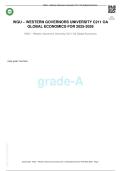 WGU &ndash; WESTERN GOVERNORS UNIVERSITY C211 OA  GLOBAL ECONOMICS EXAM STUDY GUIDE FOR 2025-2026