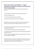 PECT PreK-4 Practice Test Modules 1-3 Expert Verified Actual Questions & Answers for Guaranteed Pass &vert; Newest Update&comma;