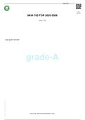 MHA 705 EXAM STUDY GUIDE FOR 2025-2026