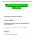 C192 Pre-Assessment WGU quizzes with fully solved correct answers 100&percnt;accurate