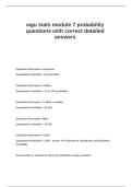 wgu stats module 7 probability questions with correct detailed answers&period;