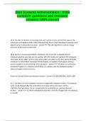 Data Systems Administration - D192 complete questions and reviewed answers 100- correct&period;