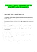 WGU D427 Practice Questions and the only 100&percnt; accurate solutions&period;