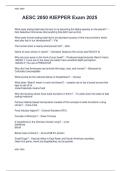 AESC 2050 KIEPPER Exam 2025