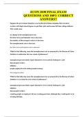 ECON 2030 FINAL EXAM QUESTIONS AND 100&percnt; CORRECT ANSWERS